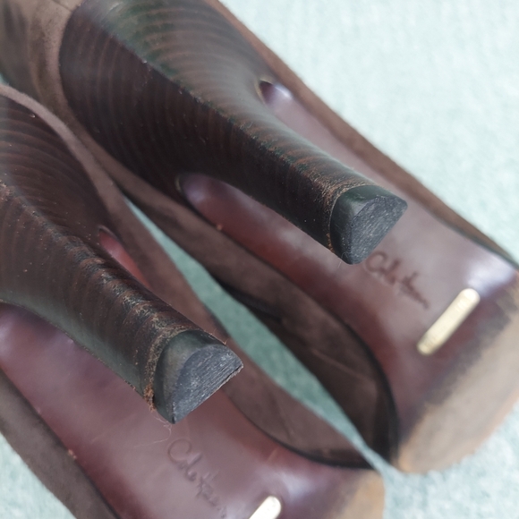 Cole Haan Brown Suede Knee-High Boots - Picture 10 of 14